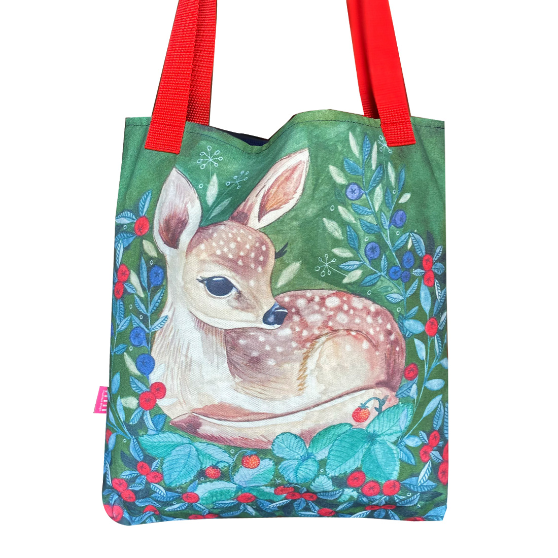 torba z sarenką, bawełniana na ramię