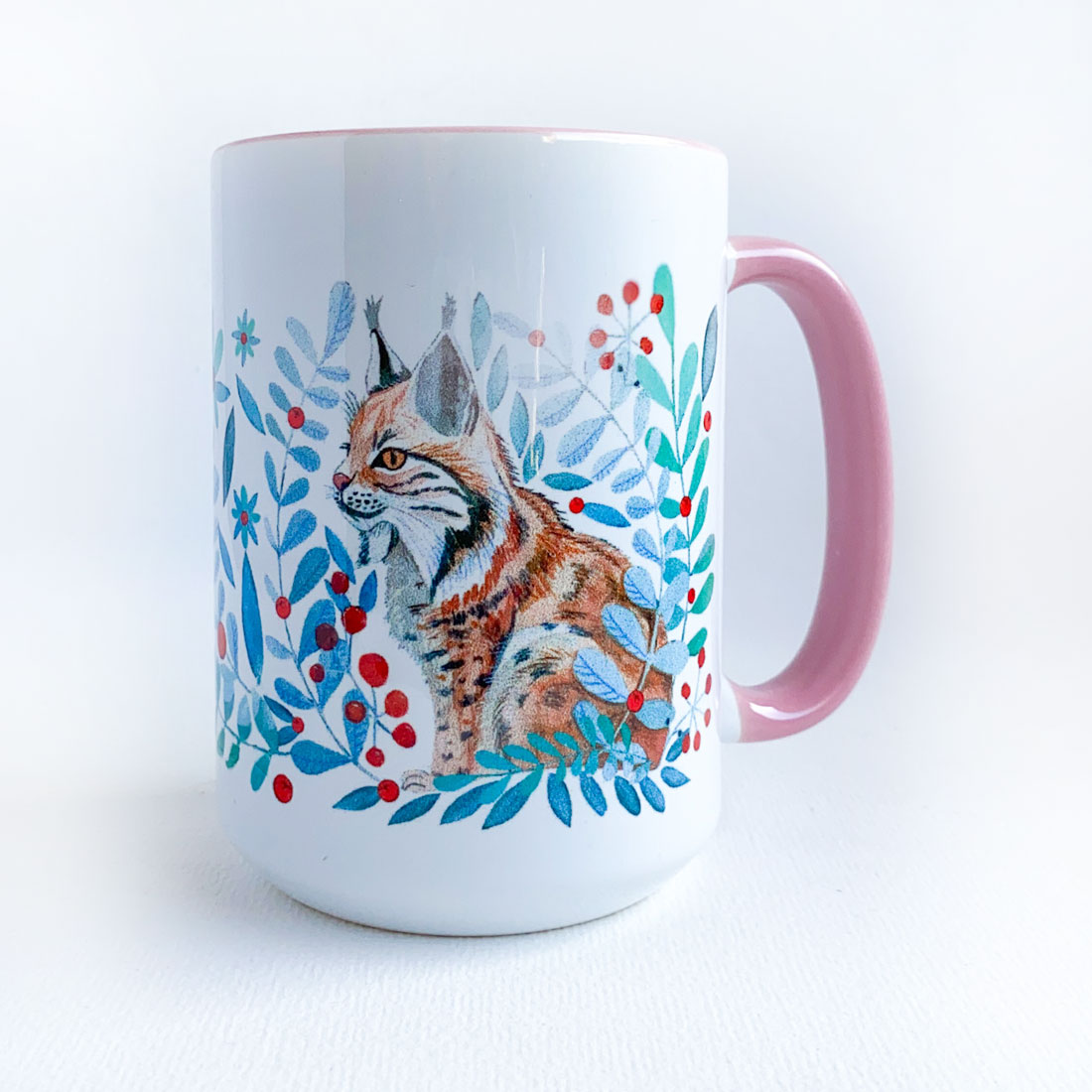 Kubek z zimowym rysiem, 450ml