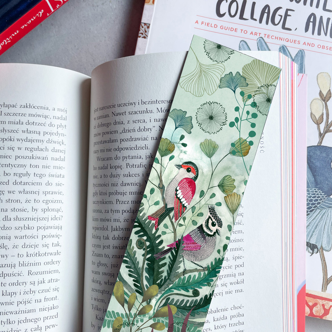 małe ptaszki, wiosenna zakładka do książki