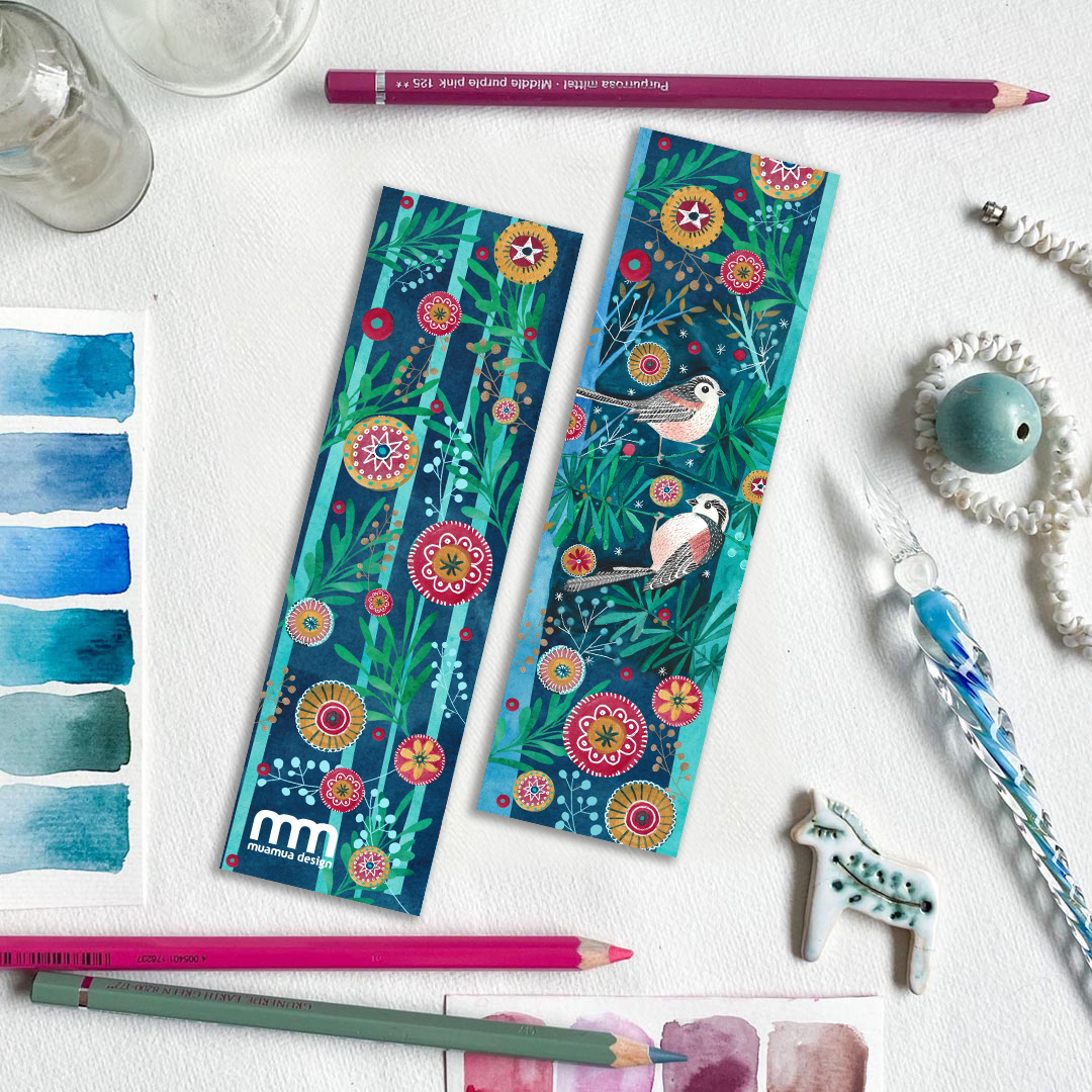 raniuszki wśród drzew, zilustrowana zakładka do książki