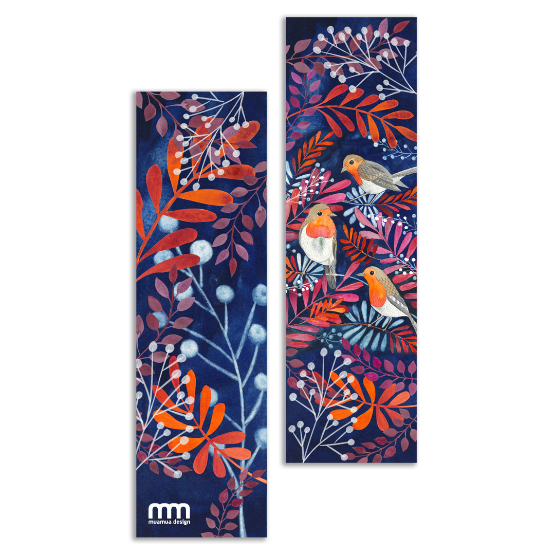 rudziki, ptaszki na zakładce do książek