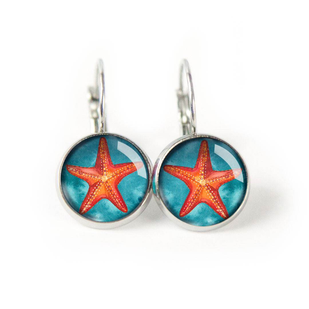 kolczyki z rozgwiazdą z kolekcji Morski Świat